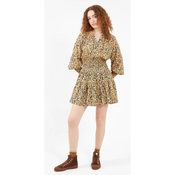 Apiece Apart Women's La Ventura Mini Dress Tiny Flowers Small - Picture 1 of 16